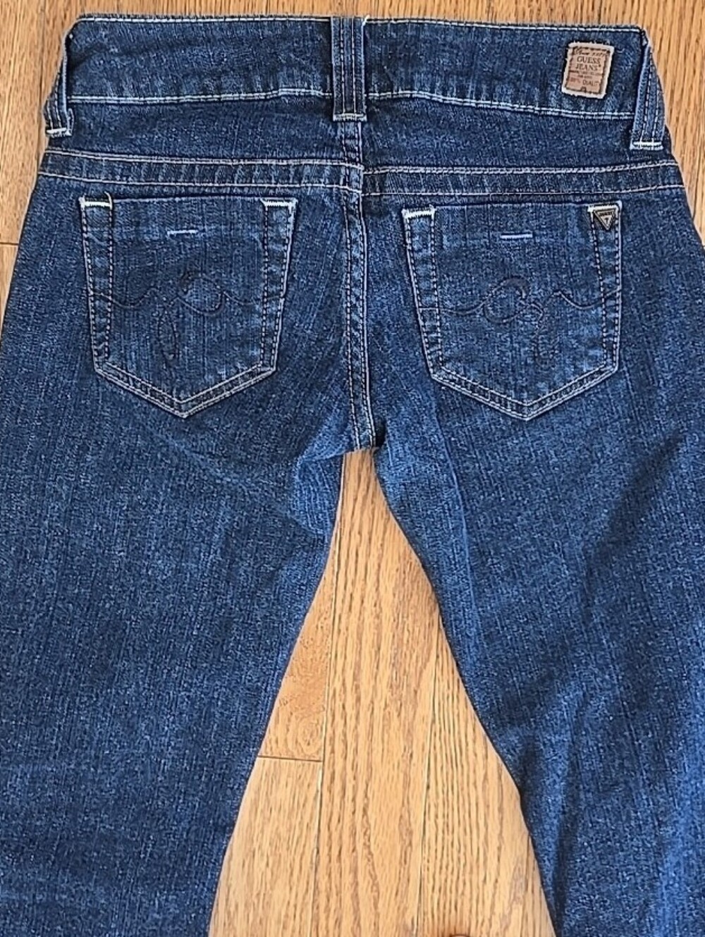 GUESS Dark Blue Ultra Low Rise Bootcut Jeans - Picture 4 of 4